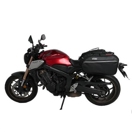 Bolsa lateral con ruedas para motocicleta con carrito, rápida y fácil de instalar o quitar de las motos. Perfecta para viajes largos.